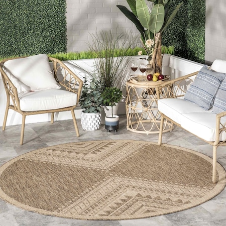 Nuloom Landry Aztec Indoor/Outdoor Area Rug 6ft 7in GBCB24A-R67067
